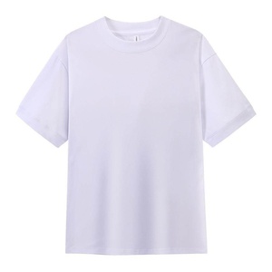 T-shirt unisexe tendance en coton, coupe oversize, épaules tombantes, col rond, manches courtes, avec logo imprimé et broderie personnalisée – Collection Classique - Product Image 5