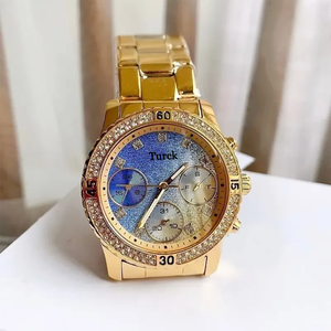 <span class=keywords><strong>Reloj</strong></span> de Lujo para <span class=keywords><strong>Mujer</strong></span>, Elegante y Ejecutivo, Movimiento de Cuarzo, Caja de Acero Inoxidable, Correa de Acero Inoxidable, Puntero de Diamantes de Alta Calidad, Estilo Diver - Product Image 3
