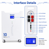 Sistema de Batería de Almacenamiento de Energía para el Hogar LiFePO4 de 48V 200Ah Apilable de 10kWh