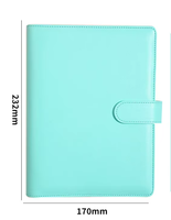 Cuaderno A5 Personalizable de Tapa Dura de Piel Sintética con Hojas Sueltas, 100 Hojas, Estilo Fresco para Estudiantes, Diario con Diseño de Dibujos Animados y Almacenamiento Desmontable