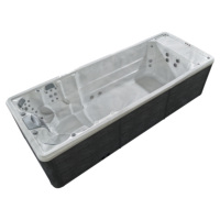 Spa autoportant pour piscine 5,85*2,25m avec 43 jets de massage et lumières LED colorées, modèle JW-2217B – Fournisseur d'usine