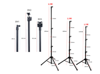 Trépied de tablette pliable réglable pour iPad mini iPad Air iPad 1,2,3,4 et toutes les tablettes de 7 à 10 pouces