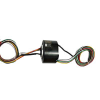 Collecteur rotatif Ingiant DHK038 38 mm à passage traversant, 12 circuits, 2A 5A 10A 20A, pour alimentation et signalisation, destiné aux machines industrielles