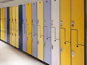 Chống trầy xước chống cháy Hội Đồng Quản trị trang trí nội thất Locker Tủ Bảng điều khiển bền tấm <span class=keywords><strong>HPL</strong></span> Laminator nhỏ gọn Laminate - Product Image 3