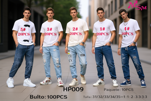 Conjunto de Camisetas para Hombre Msm, Cuello Redondo Informal, 100% Algodón, Estampado Frontal, Estilo Veraniego HP009, Tallas 31-35, En Stock - Product Image 2