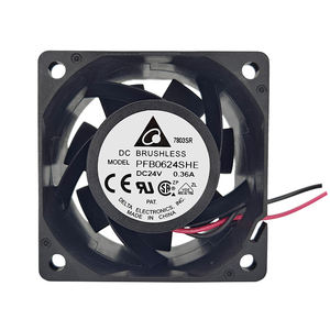 Ventilateurs axiaux Delta PFB0624SHE 6038, ventilateur de refroidissement, ventilateur de conduit, ventilateur d'évacuation, ventilateur autonome à roulements à billes, 24V, 8000 tr/min, 50,5 dBA - Product Image 2