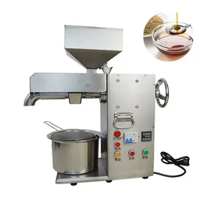 Commercial Oil Press 220V Stainless Steel Peanuts Walnuts Sunflower Seeds Oil Making Pressing Machine Food Processor
