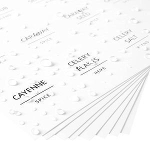 Etichette per barattoli di spezie testo nero minimalista prestampato su <span class=keywords><strong>adesivi</strong></span> per condimenti quadrati bianchi <span class=keywords><strong>con</strong></span> nomi data di scadenza per erbe - Product Image 6
