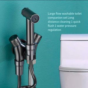 Ensemble de pulvérisateur de <span class=keywords><strong>bidet</strong></span> à main en laiton noir Shataf <span class=keywords><strong>WC</strong></span> Shattaf douche de toilette d'hôtel - Product Image 2