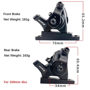 Pinzas de freno de disco mecánicas de doble pistón montadas en plano para bicicleta de carretera, freno de disco ultraligero, accesorios para bicicleta de 140mm - Product Image 3