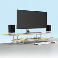 Support pour écran d'ordinateur à deux étages Pieds d'organisation de bureau pour iMac IMac MacBook Laptop Elevating Desktop Riser Screen Stand