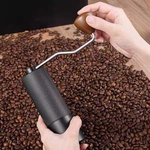 Al-Alloy Body 420 Stainless Steel Burr Homeuse Espresso Mini Small Hand Mill Portable <b>Manual</b> <b>Coffee</b> <b>Grinder</b> with Wood Handle - Product Image 5