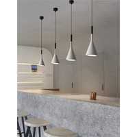 Lampe suspendue conique en ciment de style industriel, luminaire suspendu Wabi Sabi pour salon, hall d'hôtel, décoration intérieure, lustre