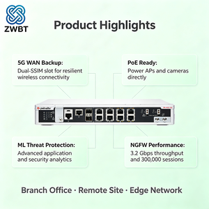 ไฟร์วอลล์ PaloAlto PAN-PA-455-5G 1U ใหม่ ความเร็ว 3.2Gbps รองรับการใช้งานพร้อมกันได้ 300,000 ซีเรนส์ มีสินค้าในสต็อก - Product Image 3