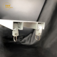 Rails de plafond en aluminium pour rideaux, double profil, 6 m, prix d'usine, vente en gros