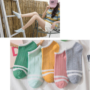 Women Ankle Socks Cotton Breathable Casual Street Style Youth 18-40 Years Old - Product Image 3