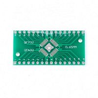 QFN32 QFP32 A DIP DIP32, adaptador de enchufe PCB SMD 0,8mm 0,65mm, placa Universal de placa IC, tablero FR4