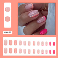 Faux ongles imprimés réutilisables faits à la main de luxe de haute qualité Longs ongles en acrylique personnalisés à presser sur les ongles artificiels