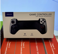 JK03 Wireless BT Gamepad untuk Ponsel Android dengan Roda Kemudi Game dan Motor Getar-Joystick Pengontrol Game