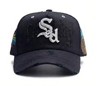 Topi Berkualitas Tinggi Original Berpinggiran Melengkung 5-Panel Kancing Unisex Dapat Disesuaikan Bahan Kanvas Olahraga Baseball