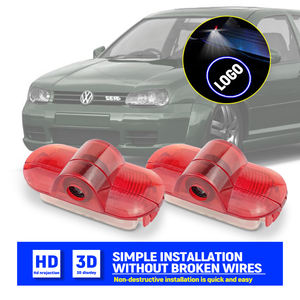 2 Piezas para VW Golf 4 Lavida Touran Caddy <span class=keywords><strong>Beatle</strong></span> Bora, Luz de Puerta de Coche con Proyector de Logotipo, Luz de Bienvenida - Product Image 6