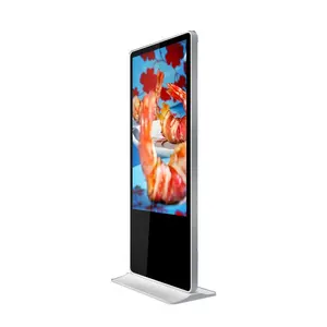 55-Inch Indoor LCD Kiosk Media Screen Affiliate Marketing Program Floor Installation Digital Signage SDK Function OEM Supplier
