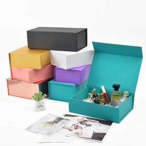 Caja de regalo de bebé de velas de papel plegable de cartón de embalaje magnético de lujo caliente personalizado <span class=keywords><strong>para</strong></span> recién nacido - Product Image 3