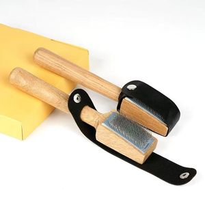 <span class=keywords><strong>Brosse</strong></span> à chaussures de danse latine unisexe QUYING A0230, manche en bois durable, fil métallique tressé - Product Image 3