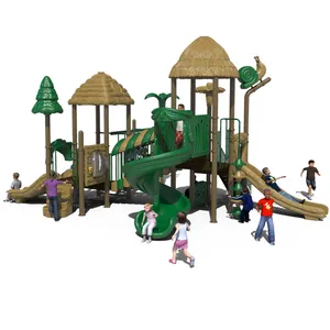 Parque de atracciones multifuncional Juego de juegos al aire libre Tobogán de plástico Parque de juegos al aire libre para niños Juego de toboganes