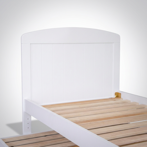 Cama Doble de Plataforma de Madera Radiata de Estilo Europeo Versátil con Función Integrada de Ruedas Desplegables, Diseño Inteligente que Ahorra Espacio para Dormitorios - Product Image 3