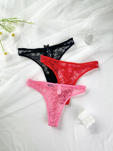 Intimo da donna Tiger, sexy, a vita bassa, in pizzo, <span class=keywords><strong>trasparente</strong></span>, perizoma, string, traforato, per adulti - Product Image 6