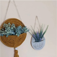 Porte-plante en macramé, Crochet mural style Boho, accessoire de décoration pour chambre d'enfant, support mural suspendu