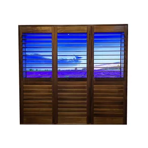 Volet de fenêtre de Plantation de bois d'intérieur de luxe