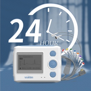 Moniteur Holter <span class=keywords><strong>ECG</strong></span> portable Viatom Th12, surveillance ambulatoire de la fréquence cardiaque sur <span class=keywords><strong>24</strong></span> <span class=keywords><strong>heures</strong></span>, moniteur cardiaque dynamique, appareil <span class=keywords><strong>ECG</strong></span> à 12 canaux - Product Image 2