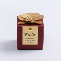 Boîtes à bonbons de mariage de style européen inspirées de la forêt, cadeaux de mariage créatifs, boîtes à bonbons florales fraîches