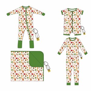 Son Moda Sıcak Fırsat 2 Yönlü Fermuarlı Bambu Bebek Tulumu Kolay Bebek Bezi Değiştirme Pijama Günlük Kullanıma Uygun Yumuşak Sıcak Tulum - Product Image 5