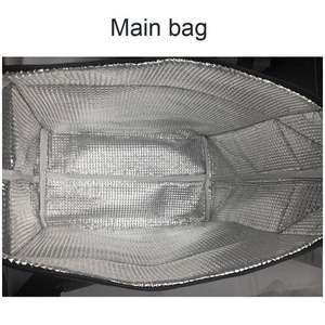 Bolsa térmica de playa de poliéster con aislamiento y logotipo personalizado para Compras, Viajes, picnic, con cremallera, bolsa de comida para entrega - Product Image 5