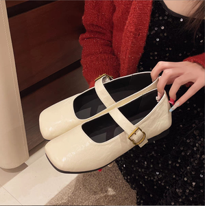 Ballerines élégantes Mary Jane Chaussures décontractées pour femmes Chaussures en cuir souple Mocassins pour femmes - Product Image 2