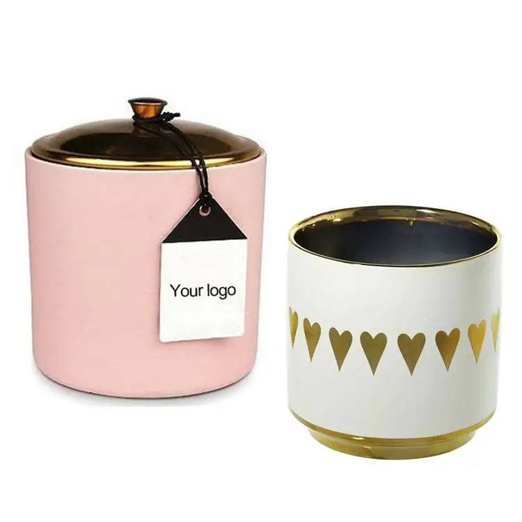 Unique Mercury Bars 64 Oz And Box 15Oz Jars With Lid Glass Pink Jar Candle