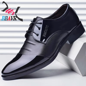 Zapatos de Vestir Formales de Negocios para Hombre, de Verano, con Cordones, Punta en Pico, Talla Grande, de PU Sólido - Product Image 6
