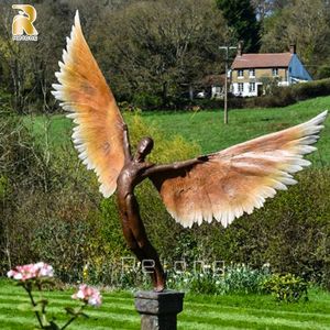 Scultura Moderna in Bronzo di Grandi Dimensioni '<span class=keywords><strong>Ali</strong></span> <span class=keywords><strong>della</strong></span> Libertà' di RELONG per Decorazione Esterna - Product Image 2