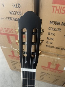Aiersi cuerpo completo <span class=keywords><strong>precio</strong></span> barato acabado mate <span class=keywords><strong>guitarra</strong></span> clásica de caoba con color negro - Product Image 2