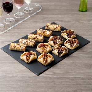 <span class=keywords><strong>Planche</strong></span> à fromage en <span class=keywords><strong>ardoise</strong></span> noire à bord naturel écologique pour la cuisine, la salle à manger, le gâteau, la viande et l'apéritif. - Product Image 4