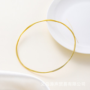 Fil de cuivre plaqué or de 0,4 mm à 1,2 mm, semi-dur, pour la fabrication de bijoux, colliers, bracelets, composants d'artisanat, fournisseur de Yiwu - Product Image 5