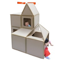 Kit de Construcción Magnético 3D de 24 Piezas de Fibra de Poliéster para Niños con Paneles Modulares Gigantes para Juegos Creativos en Interiores
