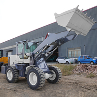 Chargeuse sur pneus Powston, vente directe d'usine, capacité nominale de 2,5 tonnes, chargeuse frontale, godet, puissance de 99 kW, pompe hydraulique Weichang haute performance