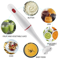 Mixeur Plongeant Électrique Multifonction 300W en Acier Inoxydable avec Bouton Poussoir pour Cuisine Bébé et Pièces Détachées de Licuadora Électrique
