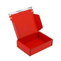 Boîtes postales en papier personnalisées pour emballage, emballage, expédition, fermeture à glissière, emballage en carton ondulé avec logo imprimé sur mesure
