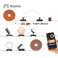 Système d'éclairage magnétique encastré flexible tissé pour plafond intérieur moderne Kuavee, éclairage sur rail magnétique LED