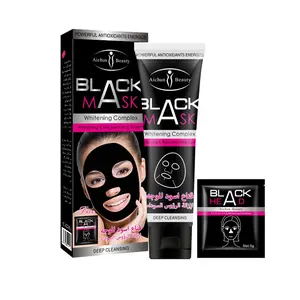 Private Label dead sea black clay face maskss beauty deep cleanse oil control peel off skin care facial mask